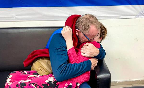 'She Was Noisy But Now o<em></em>nly Whispers': Father Of Girl, 9, Freed By Hamas